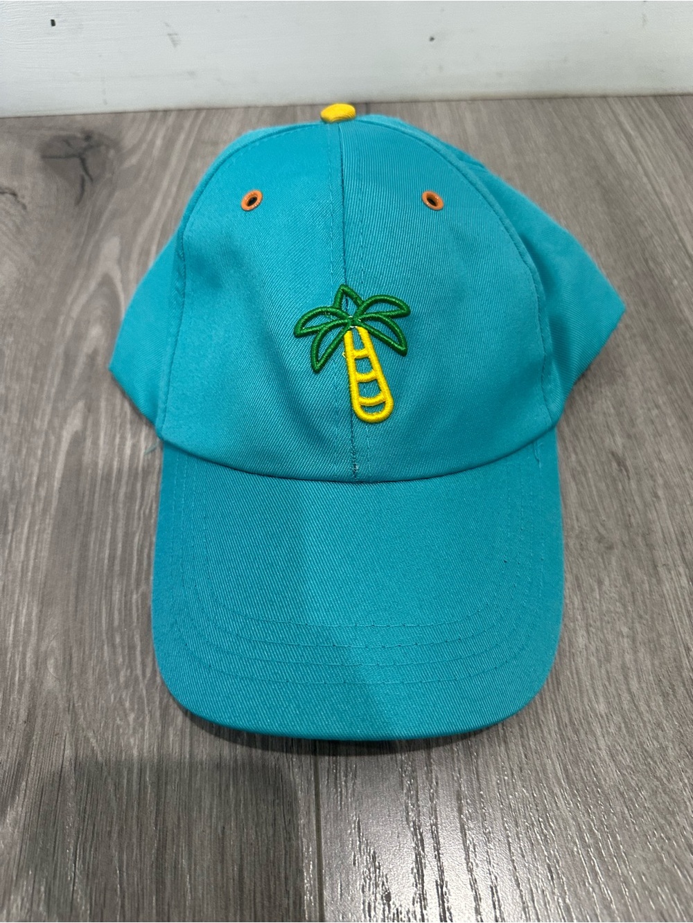 SOL Turquoise Palm Tree Hat
